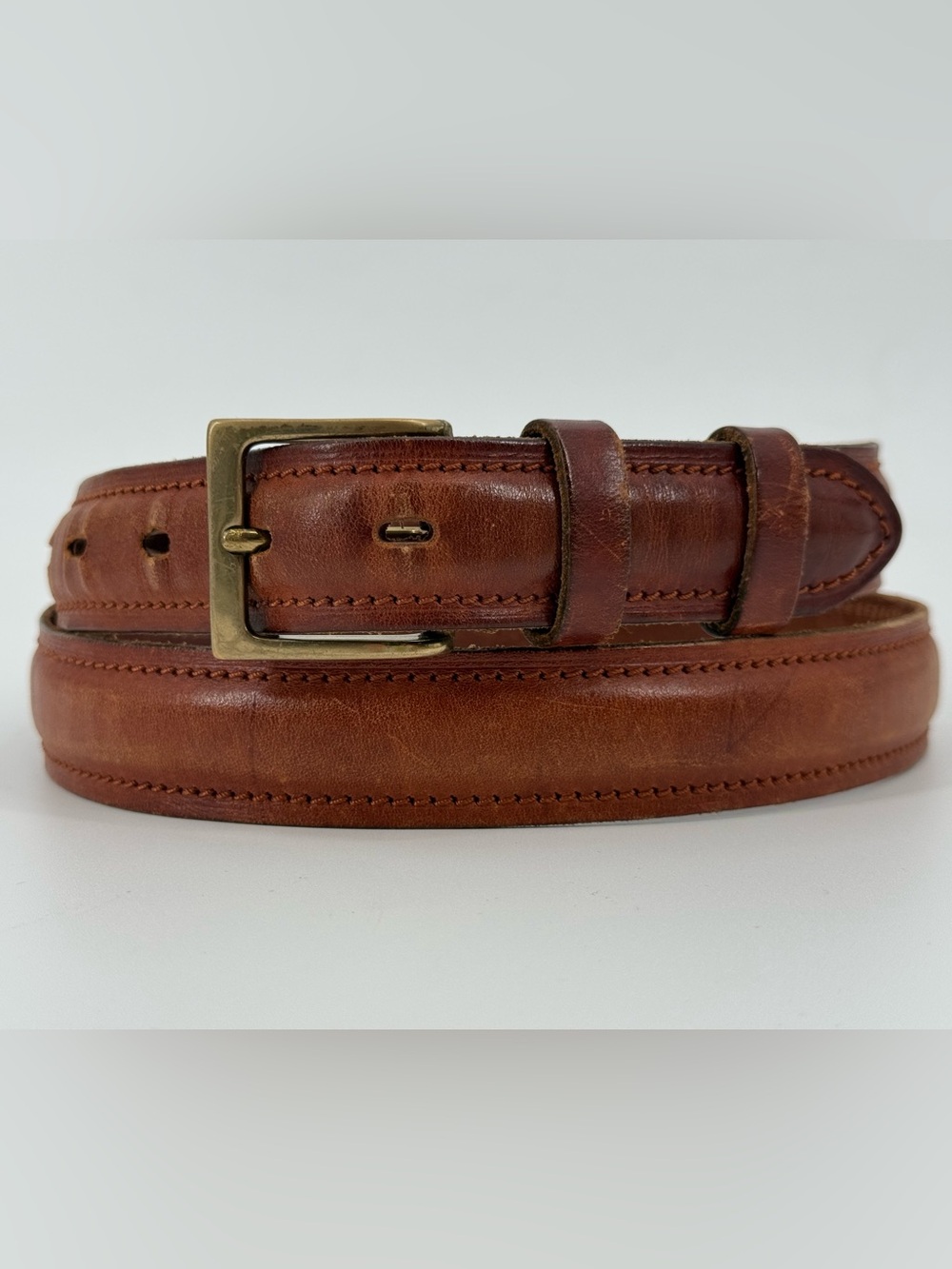 Vintage Italian Leather Men’s Business Casual Workwear Belt 40